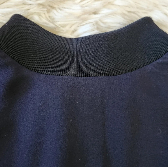 A.L.C. Navy blue Sheer Open Back Top - Picture 3 of 12